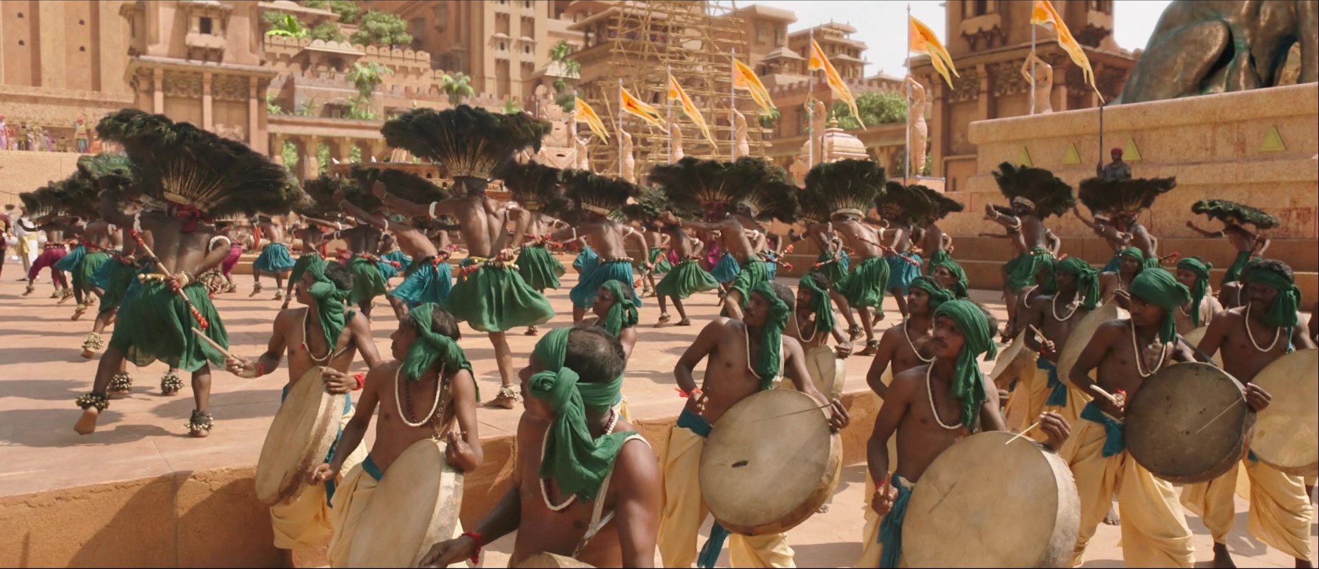 Bãhubali: The Beginning (2015), wide, 2.32:1 — film still
