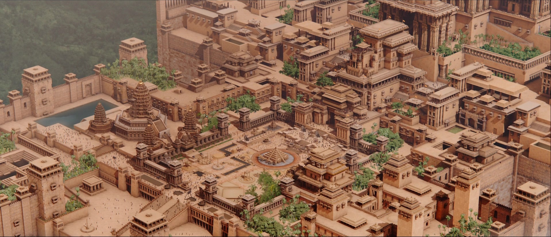 Bãhubali: The Beginning (2015), wide, 2.32:1 — film still