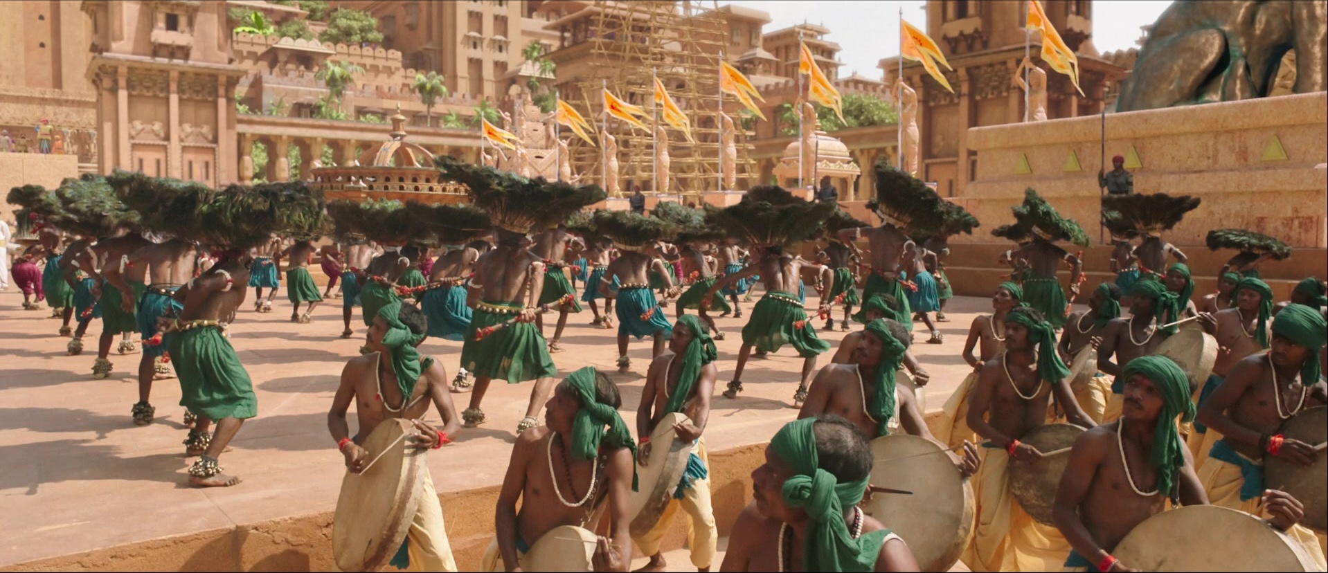 Bãhubali: The Beginning (2015), wide, 2.32:1 — film still