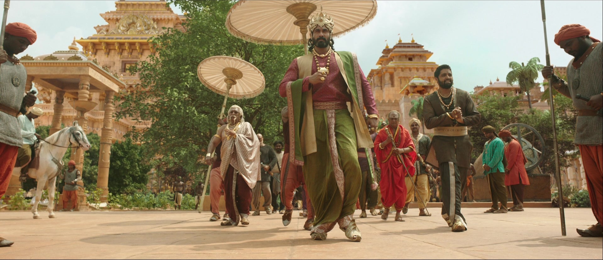 Bãhubali: The Beginning (2015), wide, 2.32:1 — film still