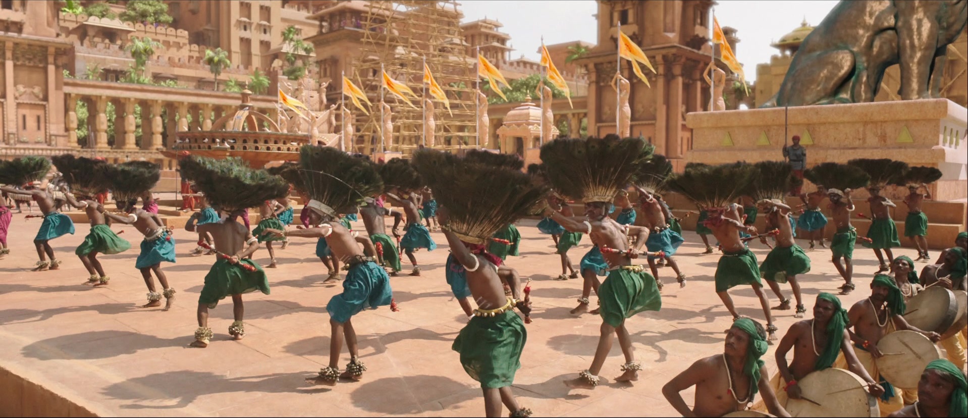 Bãhubali: The Beginning (2015), wide, 2.32:1 — film still