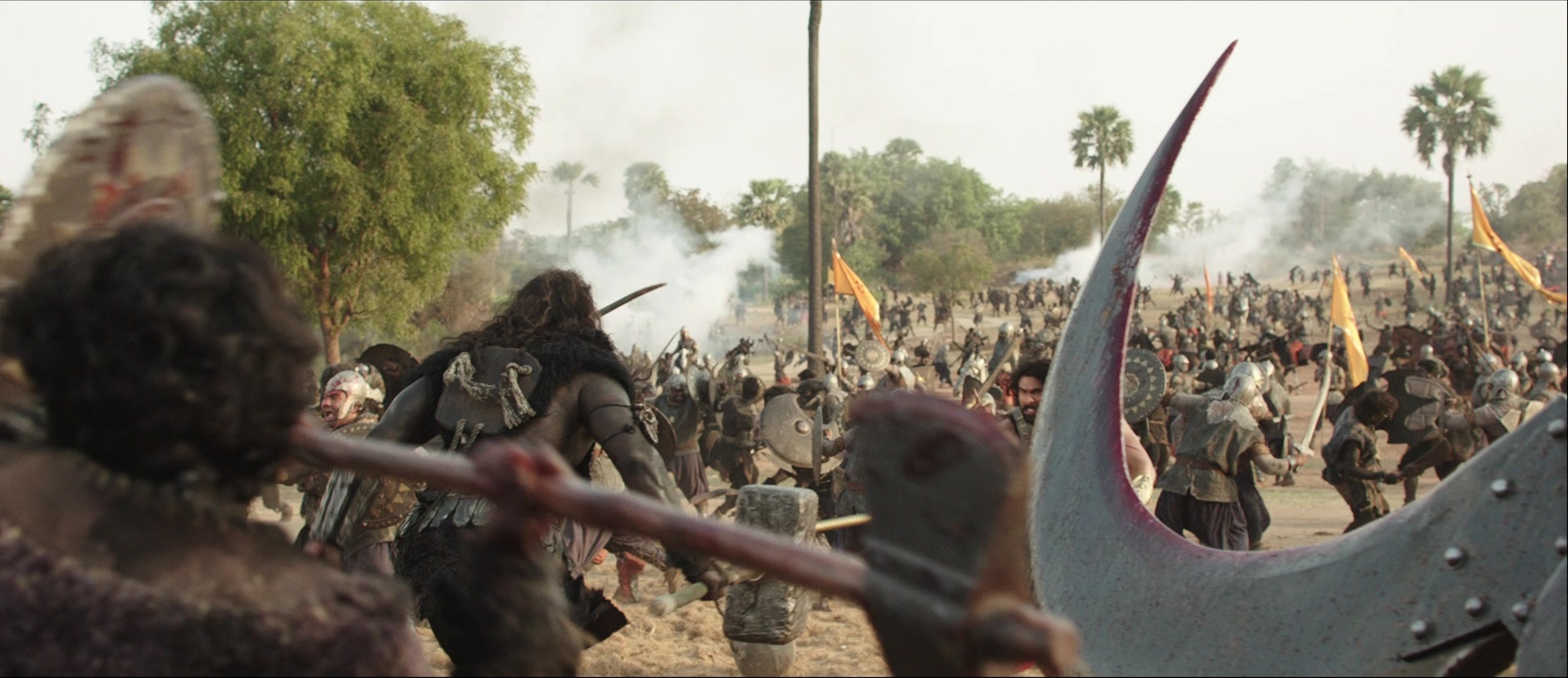 Bãhubali: The Beginning (2015), wide, 2.31:1 — film still