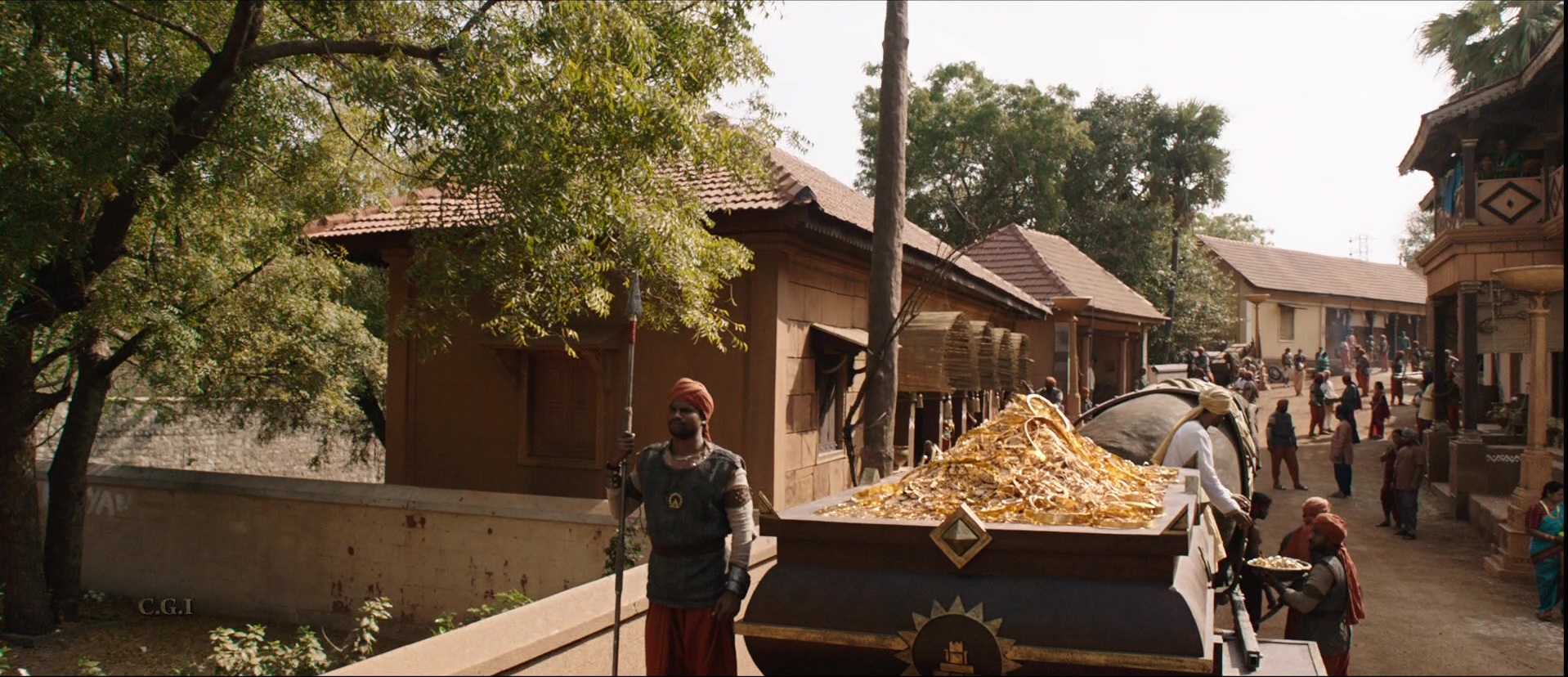 Bãhubali: The Beginning (2015), wide, 2.32:1 — film still