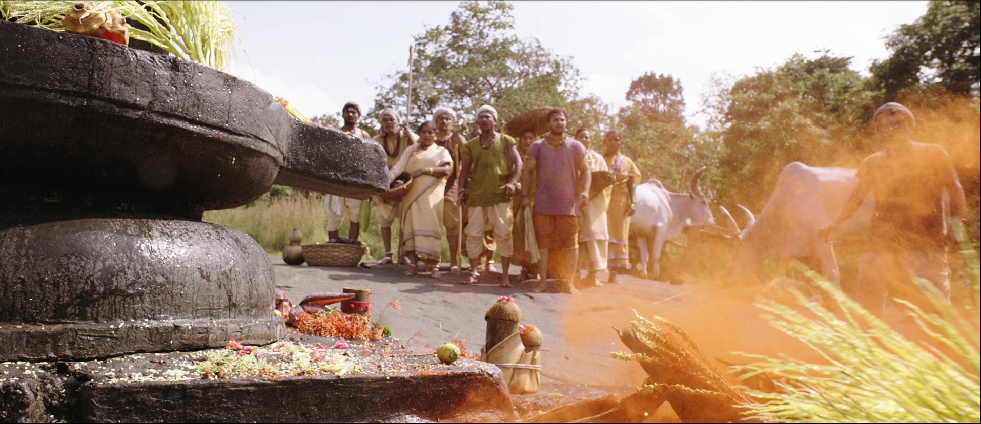 Bãhubali: The Beginning (2015), wide, 2.31:1 — film still