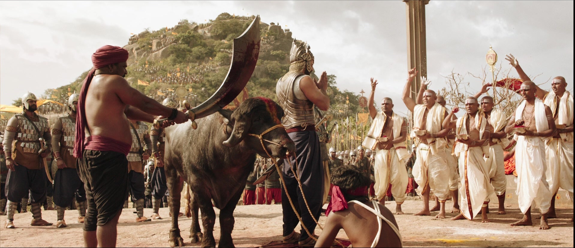 Bãhubali: The Beginning (2015), wide, 2.32:1 — film still