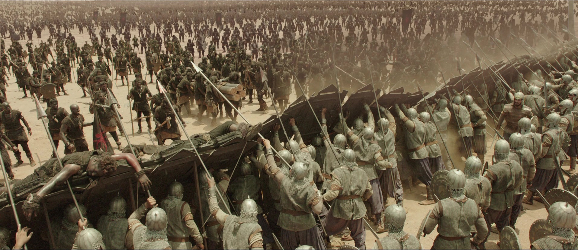 Bãhubali: The Beginning (2015), wide, 2.31:1 — film still
