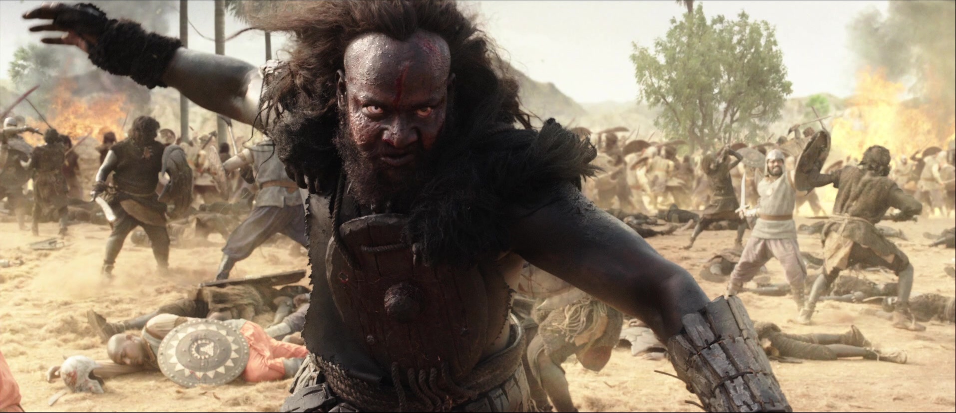 Bãhubali: The Beginning (2015), wide, 2.31:1 — film still