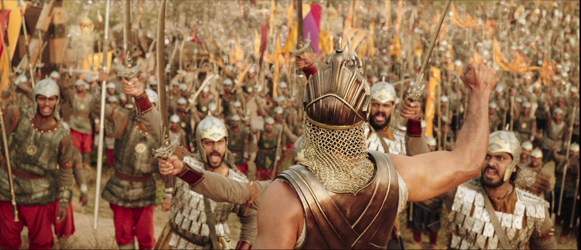 Bãhubali: The Beginning (2015), wide, 2.32:1 — film still