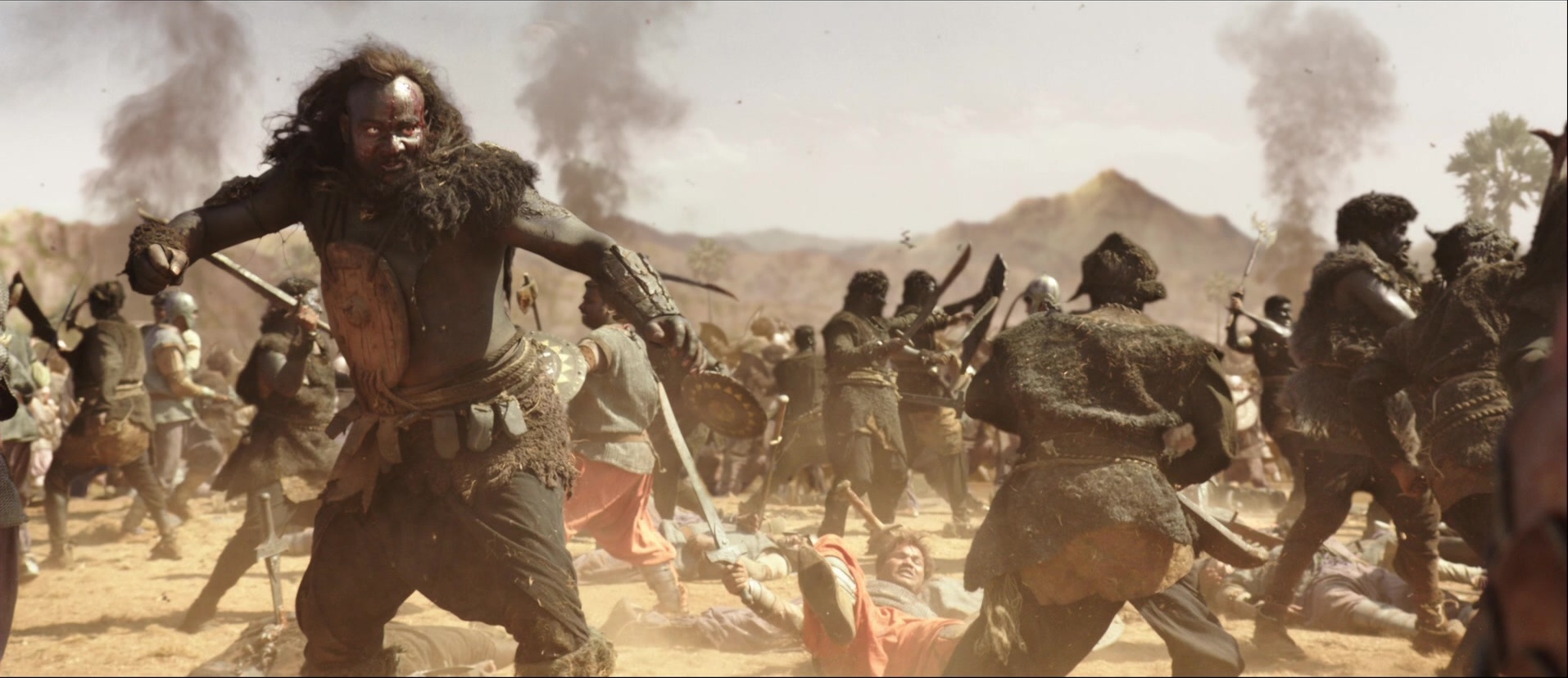 Bãhubali: The Beginning (2015), wide, 2.31:1 — film still