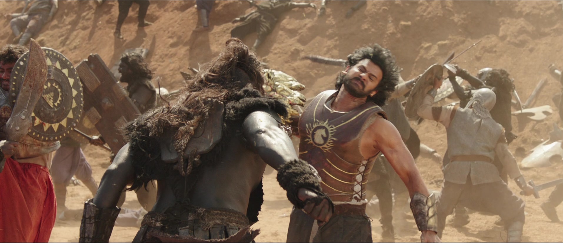 Bãhubali: The Beginning (2015), wide, 2.31:1 — film still