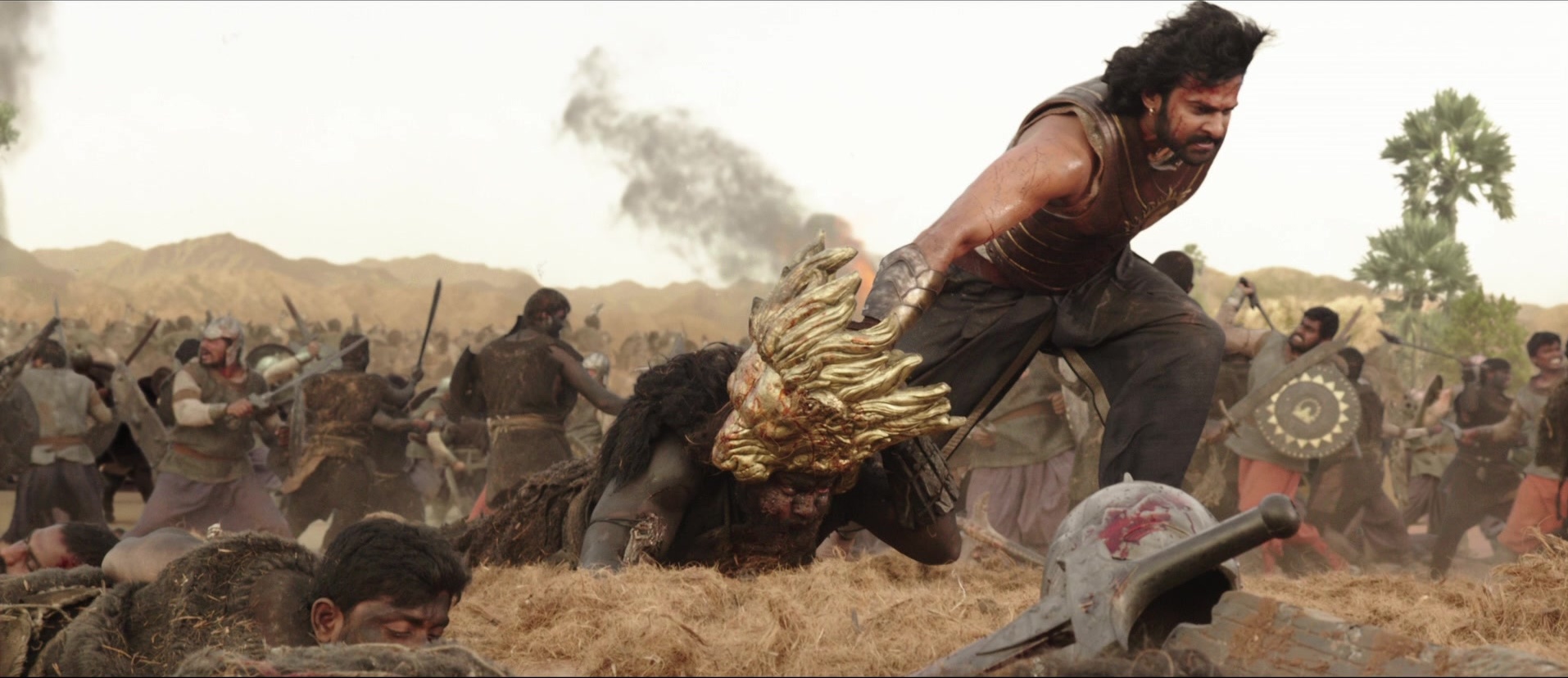 Bãhubali: The Beginning (2015), wide, 2.31:1 — film still