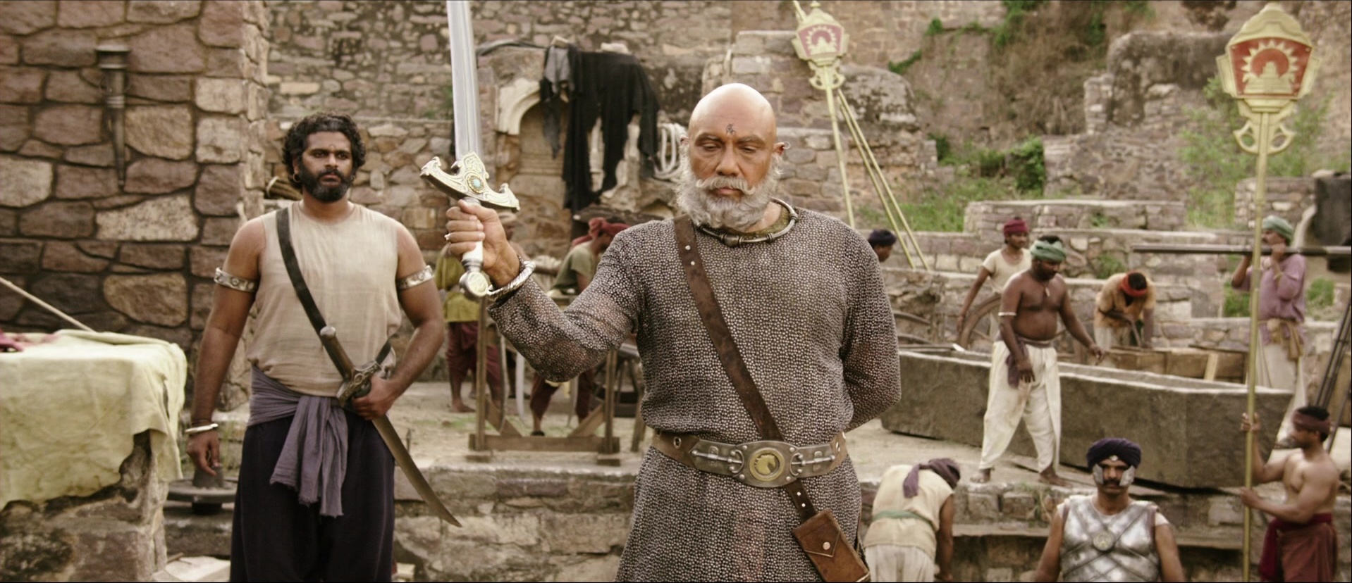 Bãhubali: The Beginning (2015), wide, 2.32:1 — film still