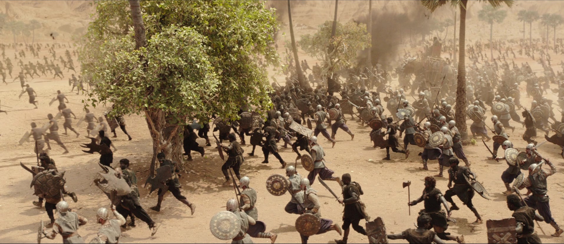 Bãhubali: The Beginning (2015), wide, 2.31:1 — film still