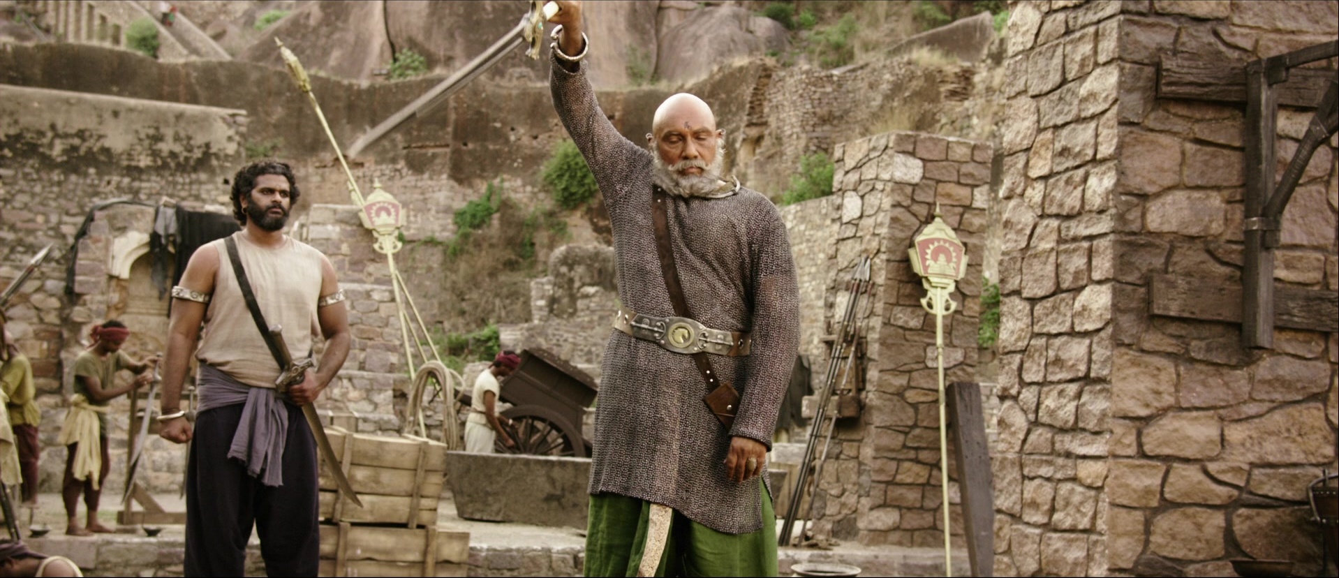 Bãhubali: The Beginning (2015), wide, 2.32:1 — film still
