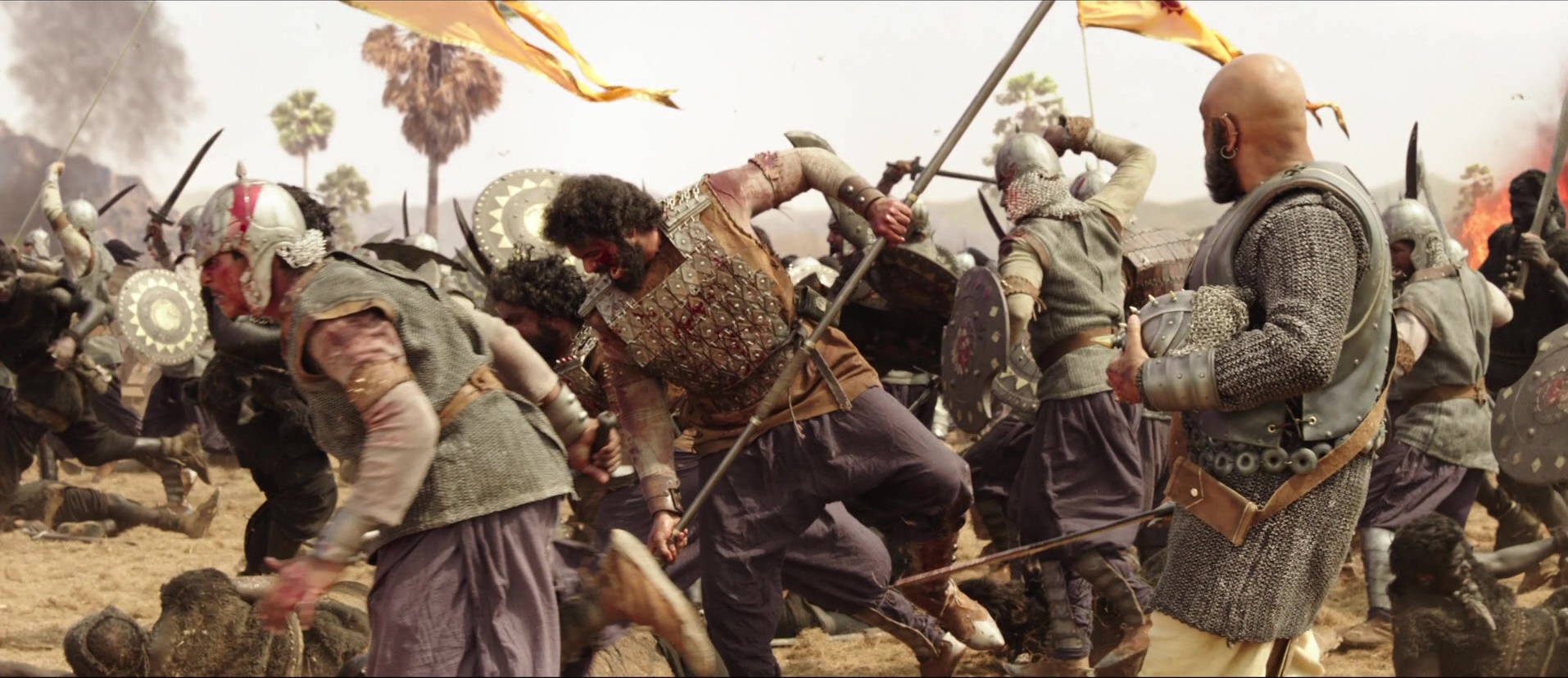 Bãhubali: The Beginning (2015), wide, 2.31:1 — film still