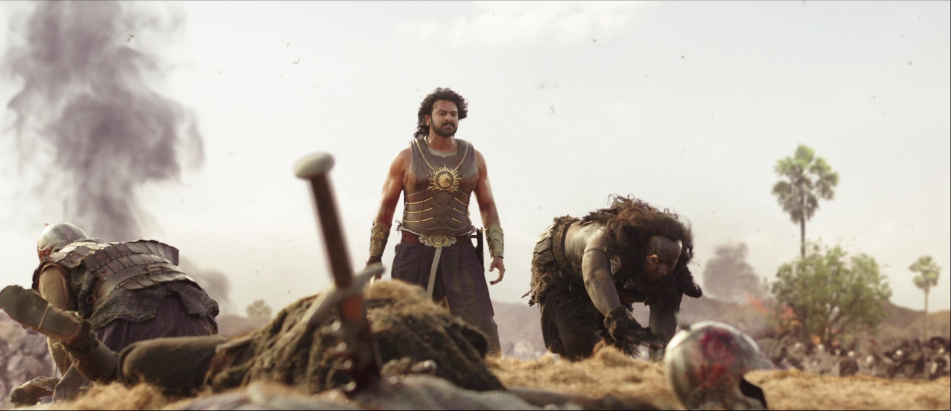 Bãhubali: The Beginning (2015), wide, 2.31:1 — film still