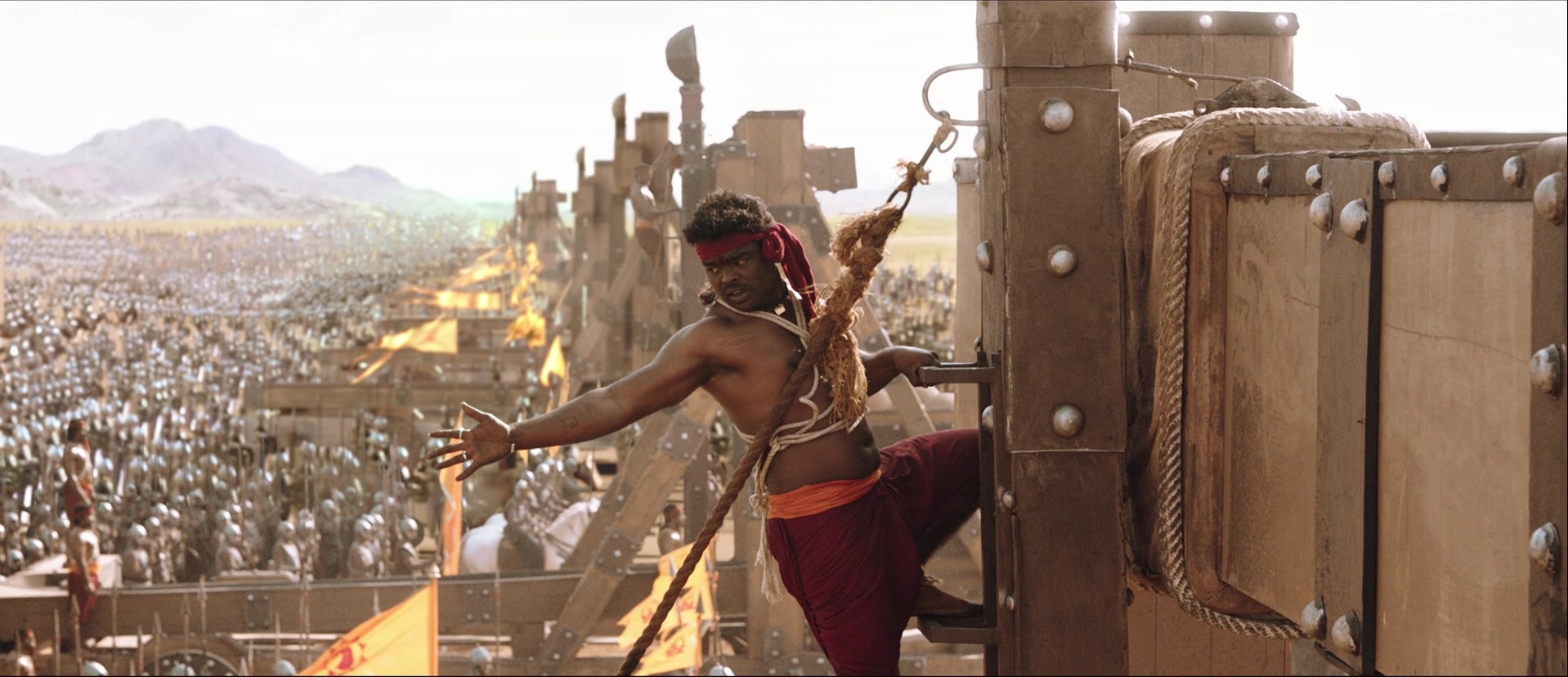 Bãhubali: The Beginning (2015), wide, 2.32:1 — film still