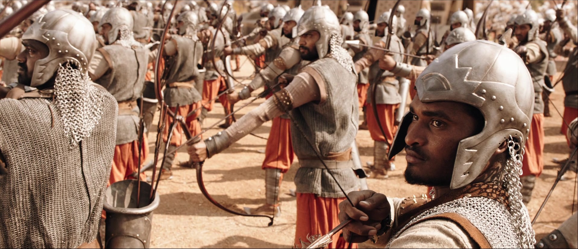 Bãhubali: The Beginning (2015), wide, 2.32:1 — film still