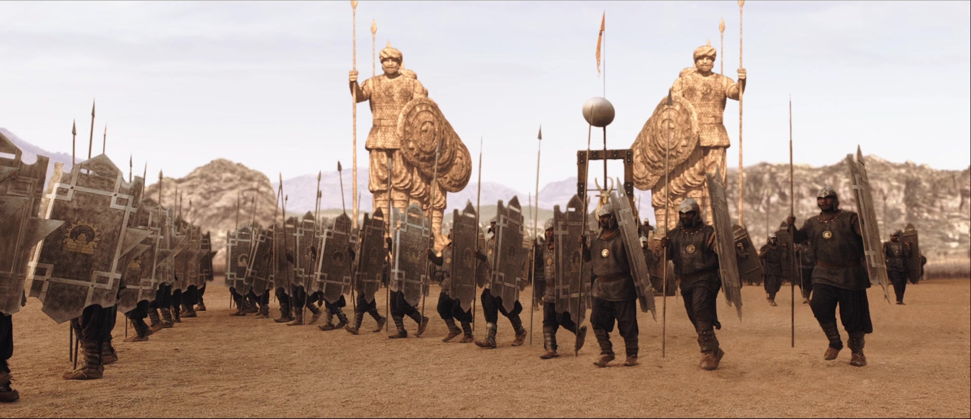 Bãhubali: The Beginning (2015), wide, 2.32:1 — film still
