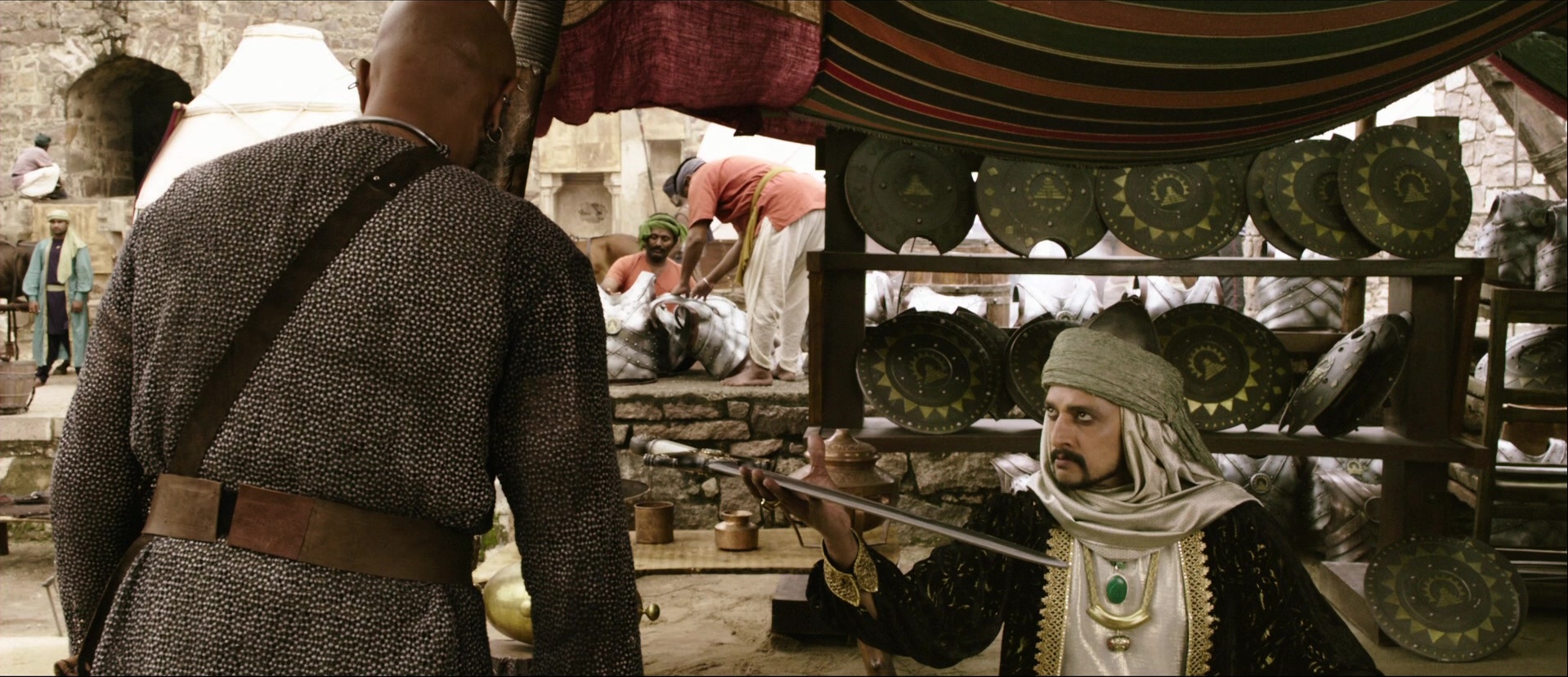Bãhubali: The Beginning (2015), wide, 2.32:1 — film still