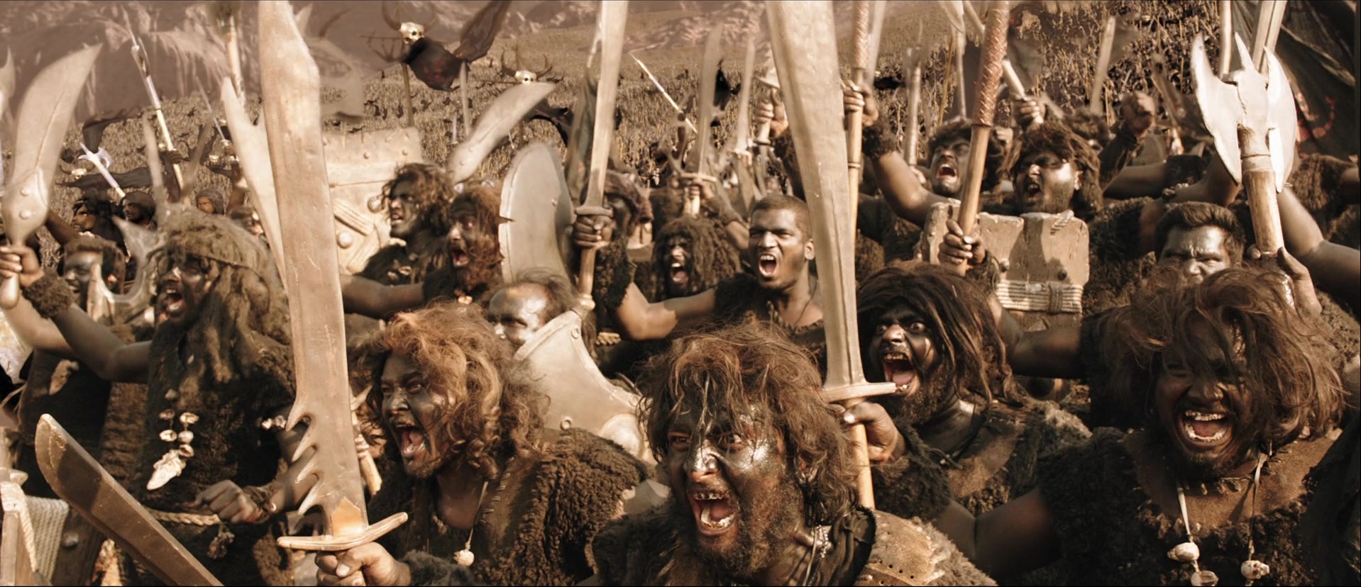 Bãhubali: The Beginning (2015), wide, 2.32:1 — film still