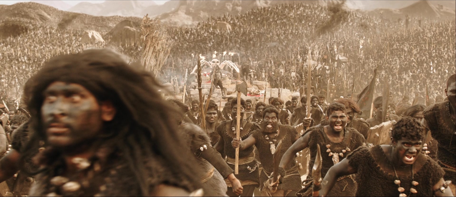 Bãhubali: The Beginning (2015), wide, 2.32:1 — film still