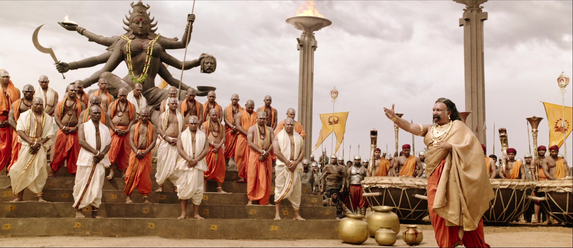 Bãhubali: The Beginning (2015), wide, 2.31:1 — film still