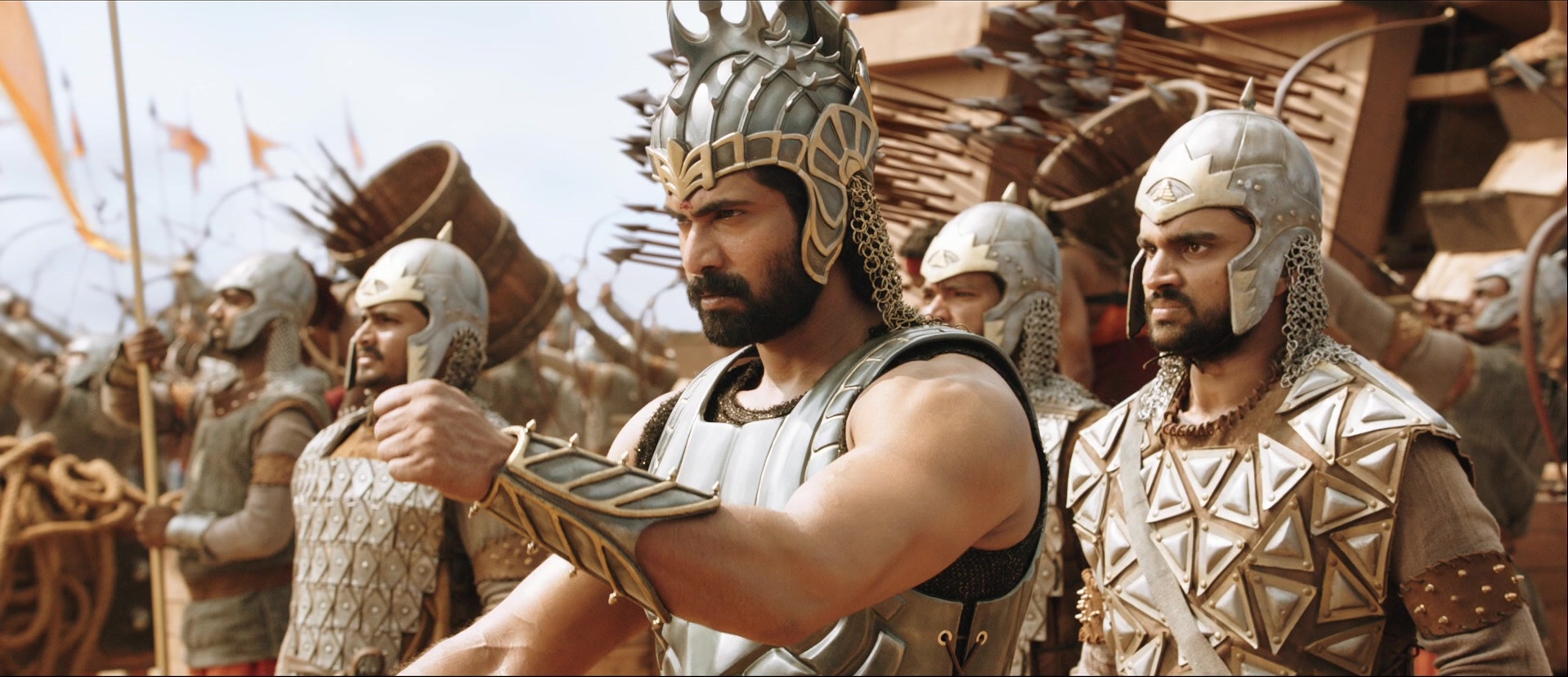 Bãhubali: The Beginning (2015), wide, 2.32:1 — film still