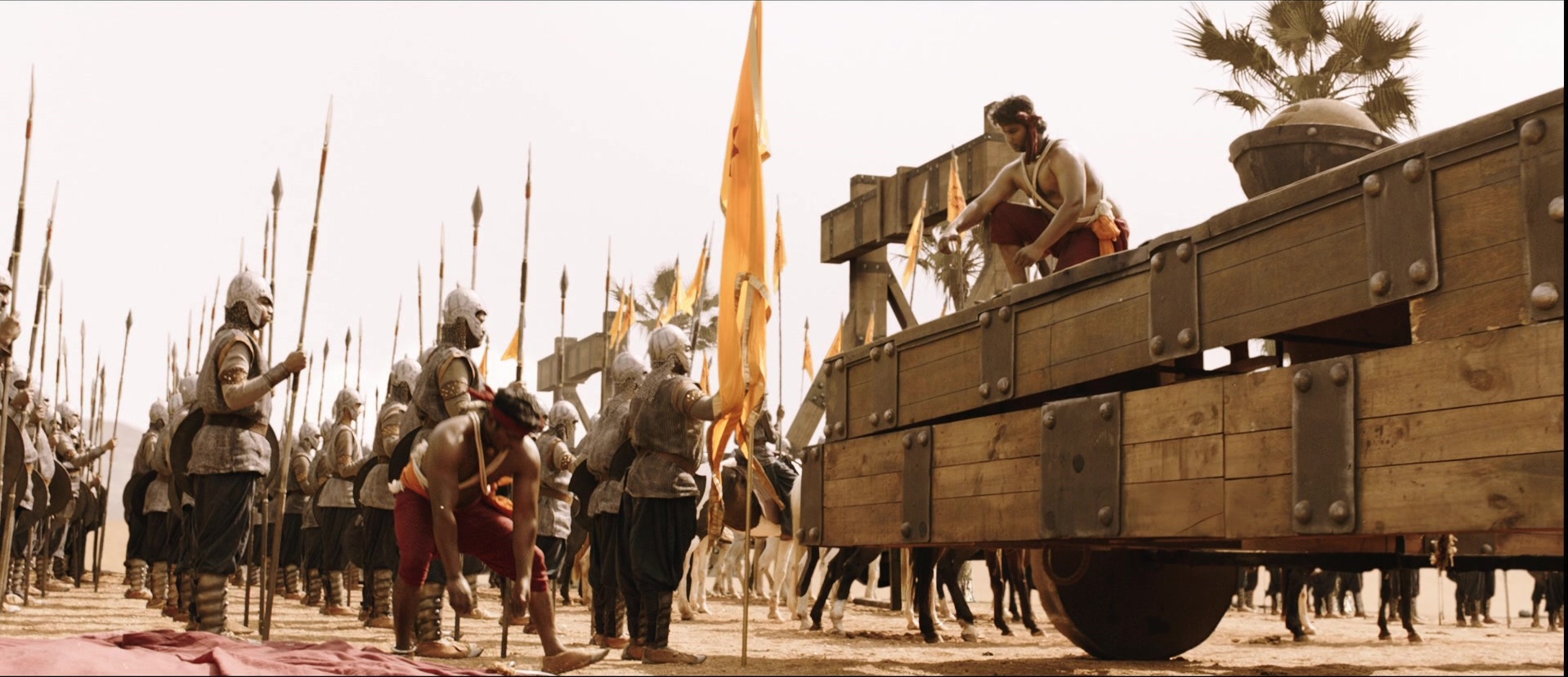 Bãhubali: The Beginning (2015), wide, 2.32:1 — film still