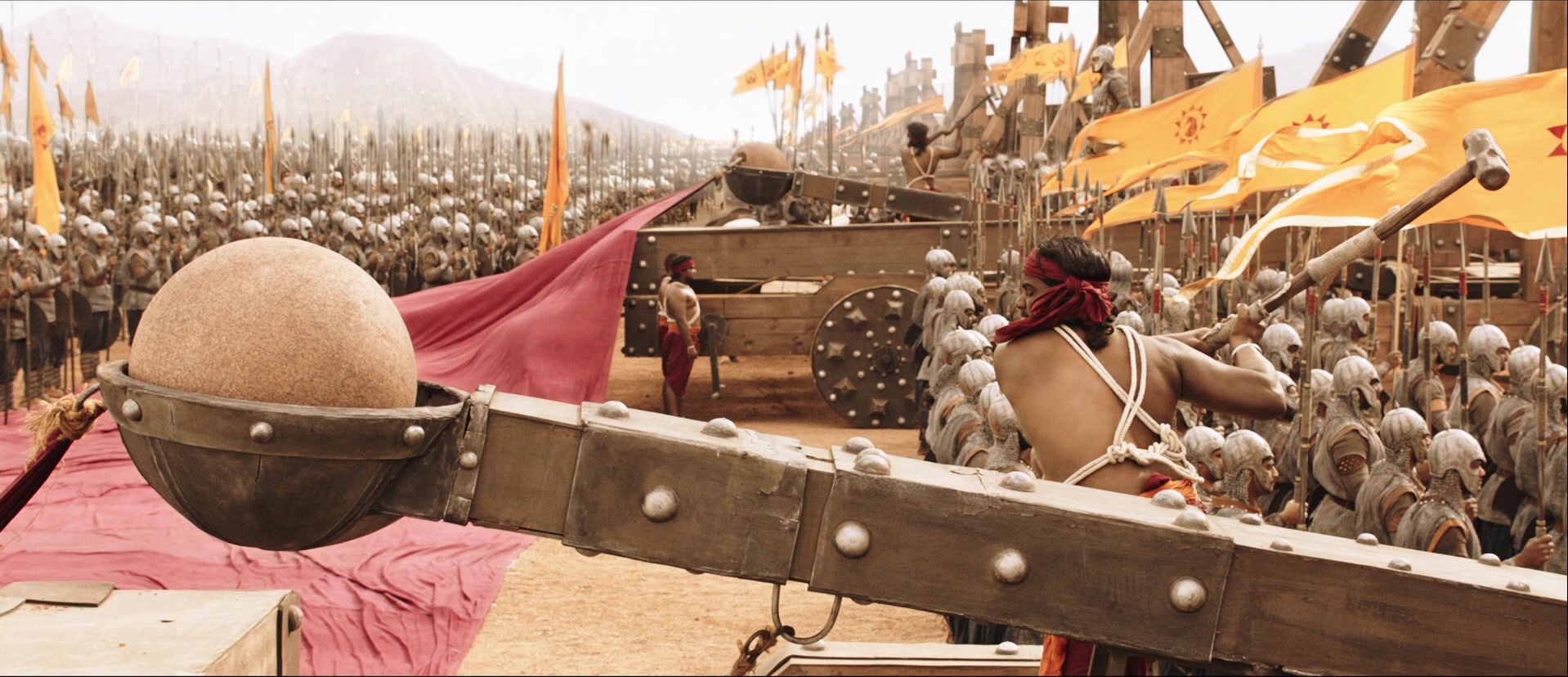 Bãhubali: The Beginning (2015), wide, 2.32:1 — film still