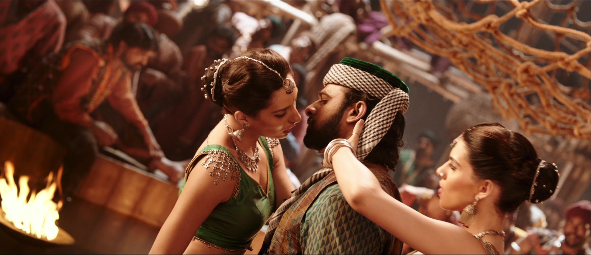 Bãhubali: The Beginning (2015), wide, 2.32:1 — film still