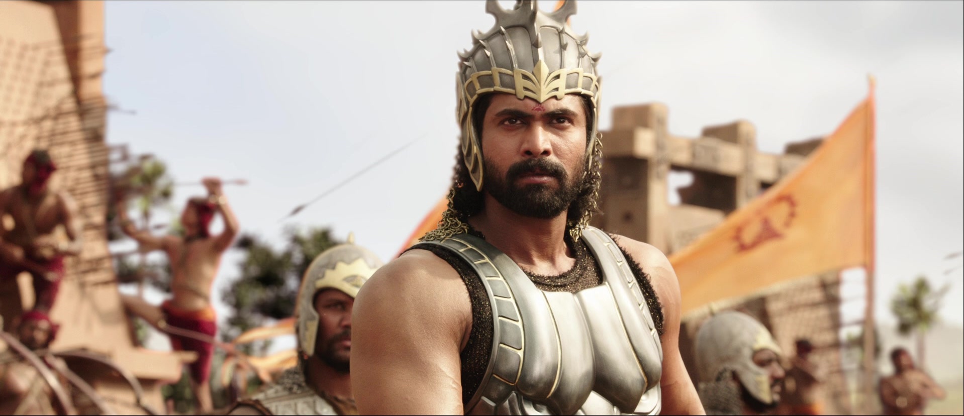 Bãhubali: The Beginning (2015), wide, 2.32:1 — film still