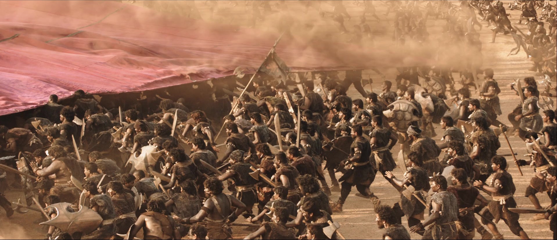 Bãhubali: The Beginning (2015), wide, 2.32:1 — film still