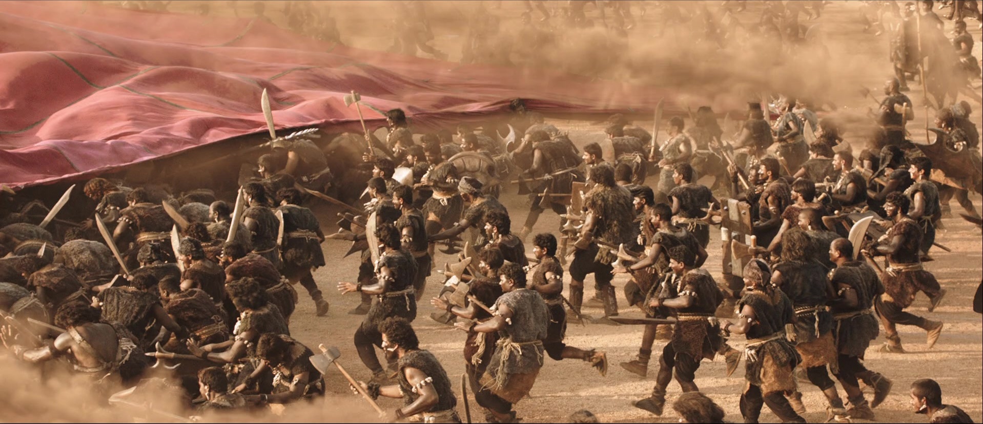 Bãhubali: The Beginning (2015), wide, 2.32:1 — film still
