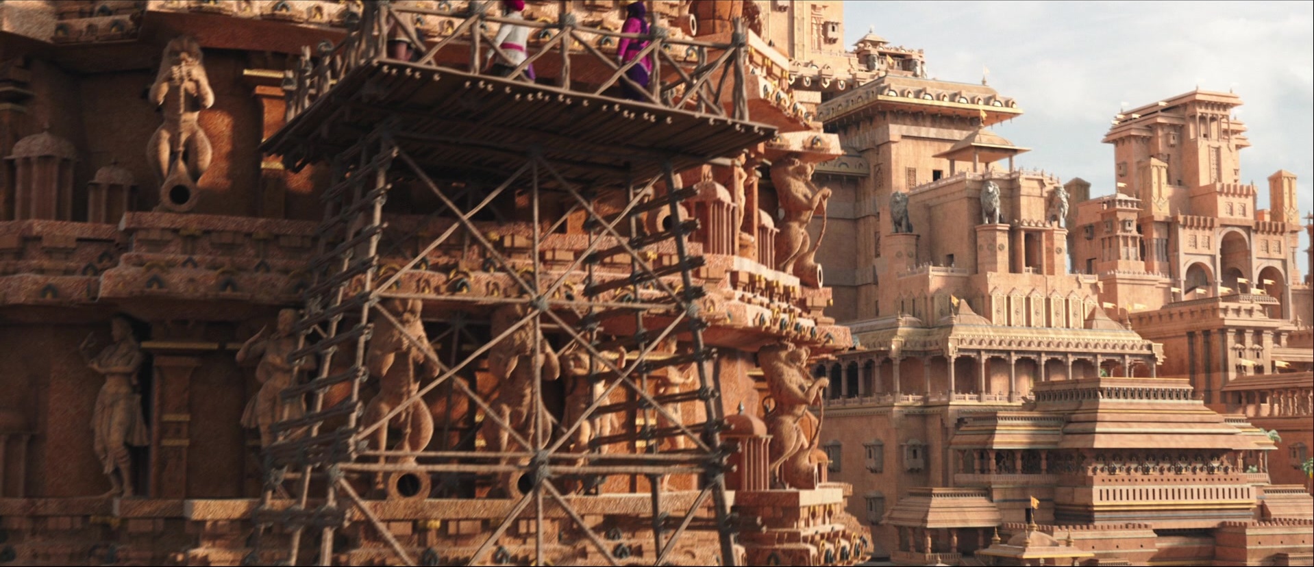 Bãhubali: The Beginning (2015), wide, 2.32:1 — film still