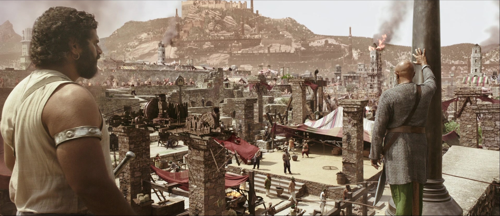 Bãhubali: The Beginning (2015), wide, 2.32:1 — film still