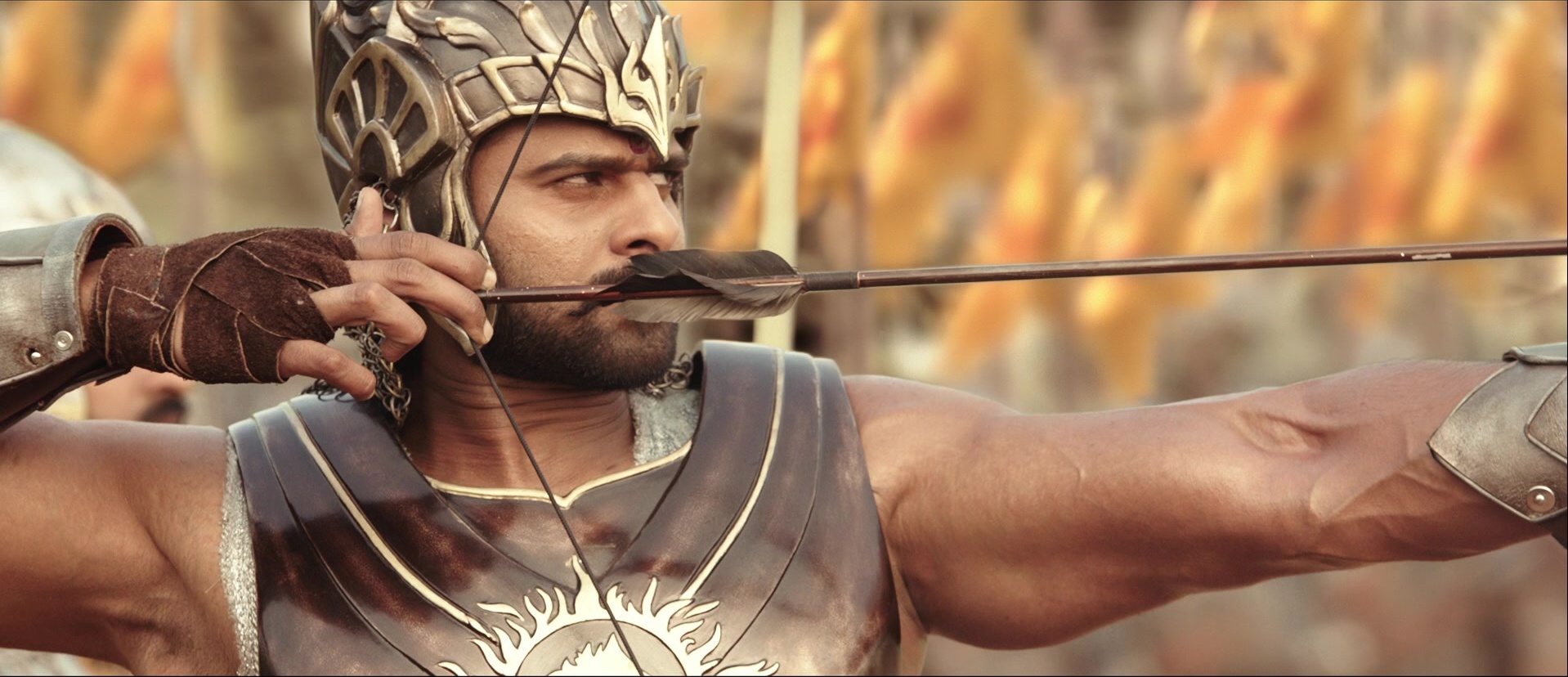 Bãhubali: The Beginning (2015), wide, 2.32:1 — film still