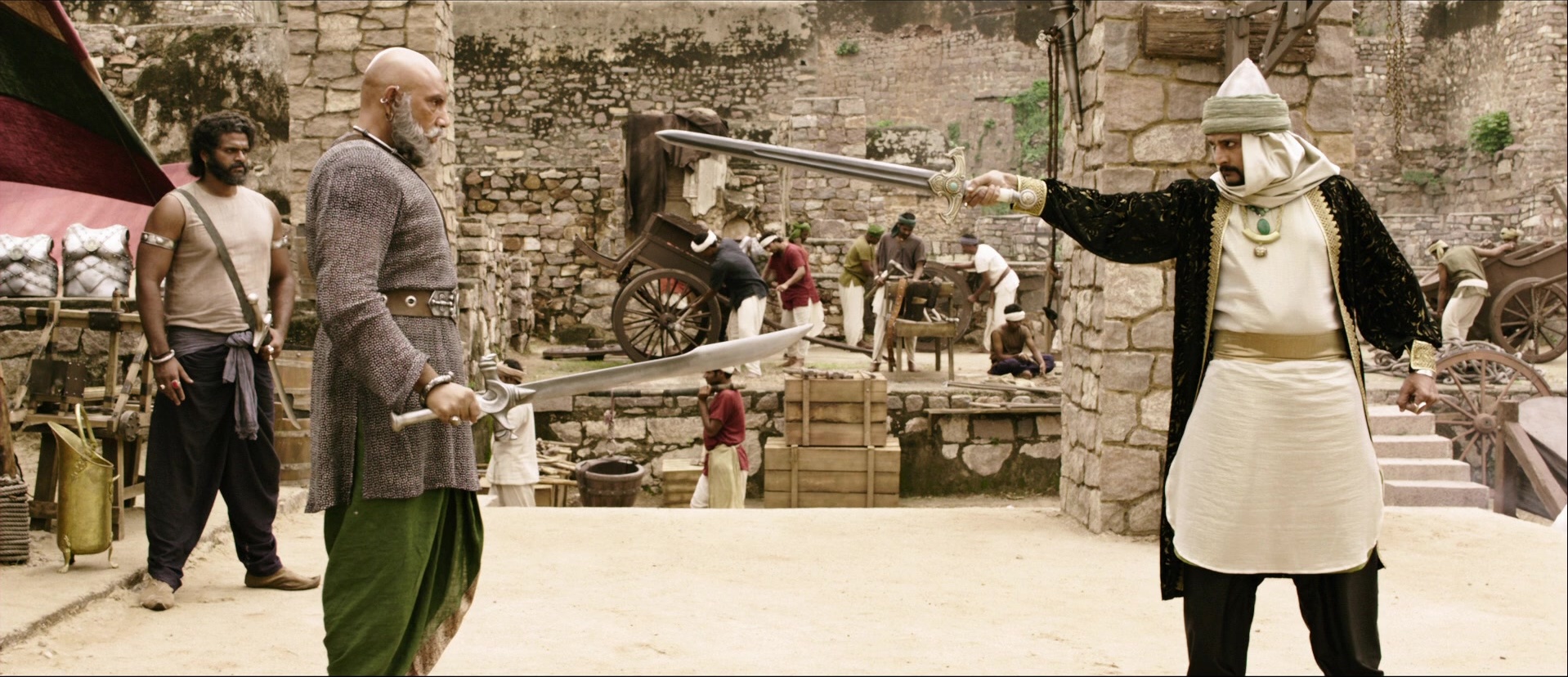 Bãhubali: The Beginning (2015), wide, 2.32:1 — film still