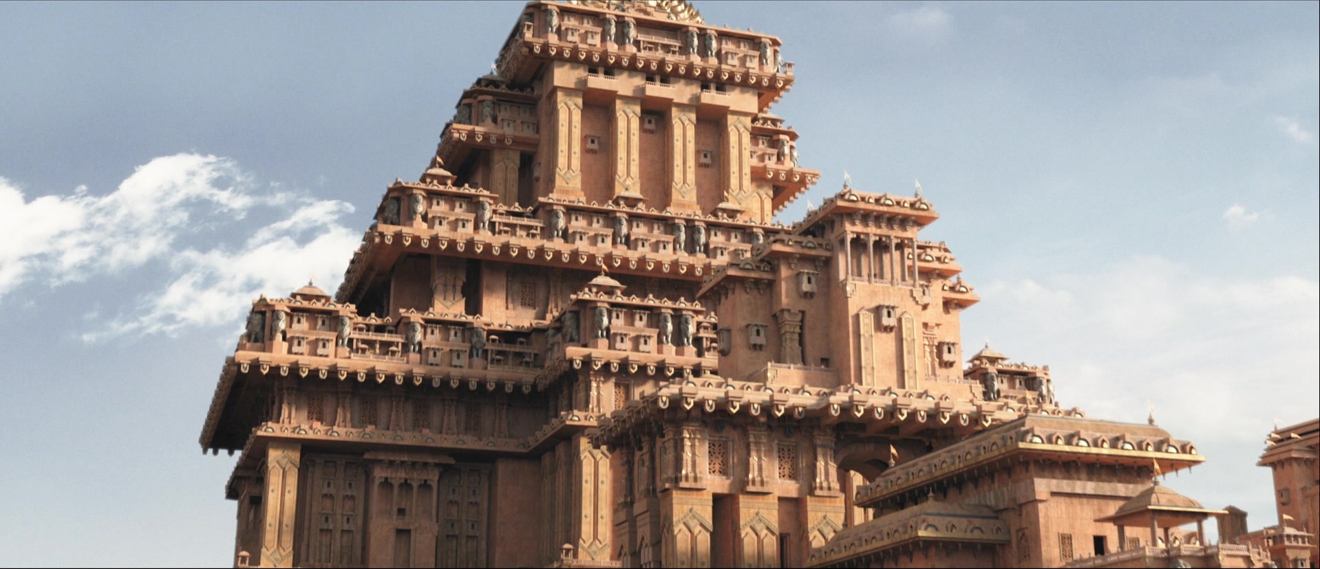 Bãhubali: The Beginning (2015), wide, 2.32:1 — film still