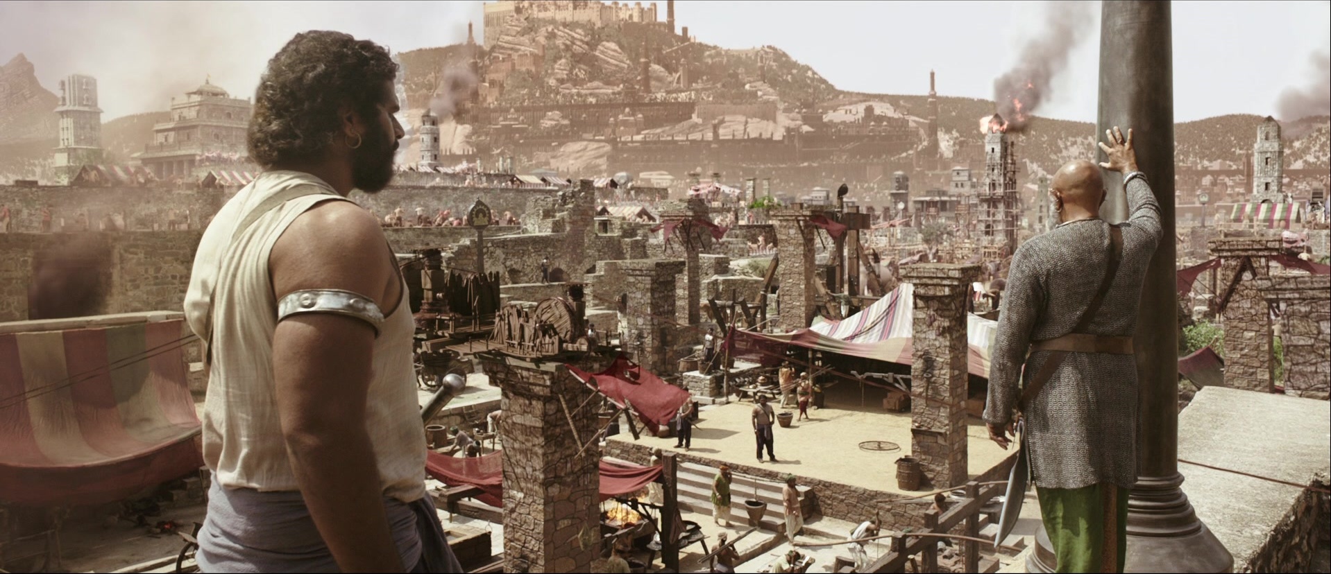 Bãhubali: The Beginning (2015), wide, 2.32:1 — film still