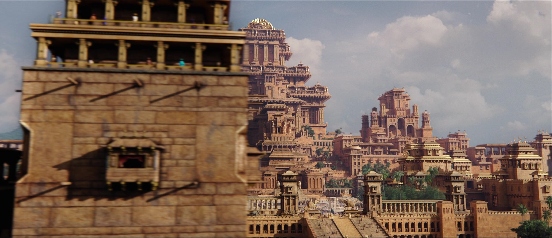 Bãhubali: The Beginning (2015), wide, 2.32:1 — film still
