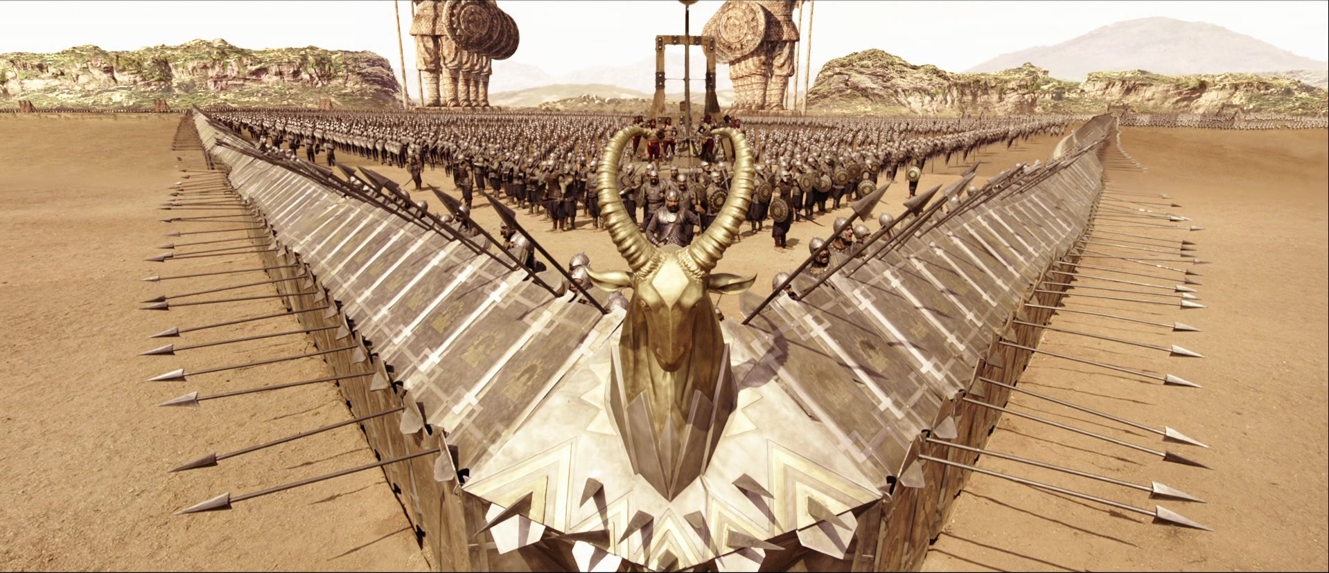 Bãhubali: The Beginning (2015), wide, 2.32:1 — film still