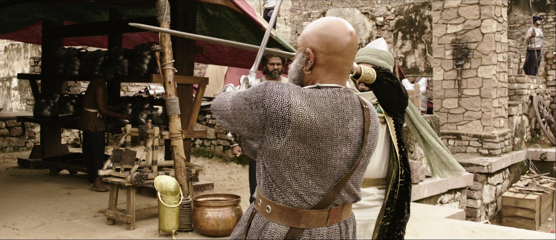 Bãhubali: The Beginning (2015), wide, 2.32:1 — film still