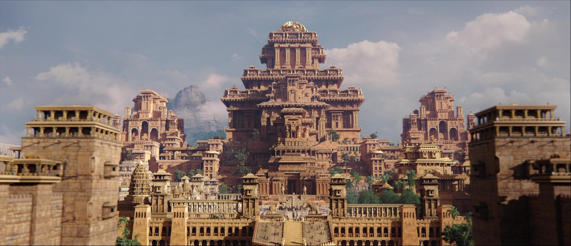 Bãhubali: The Beginning (2015), wide, 2.32:1 — film still