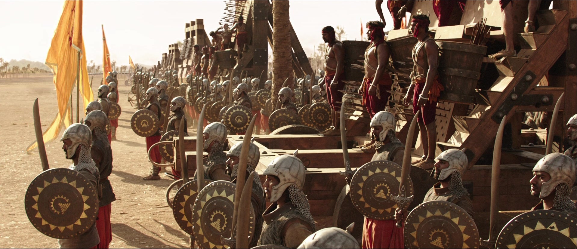 Bãhubali: The Beginning (2015), wide, 2.32:1 — film still