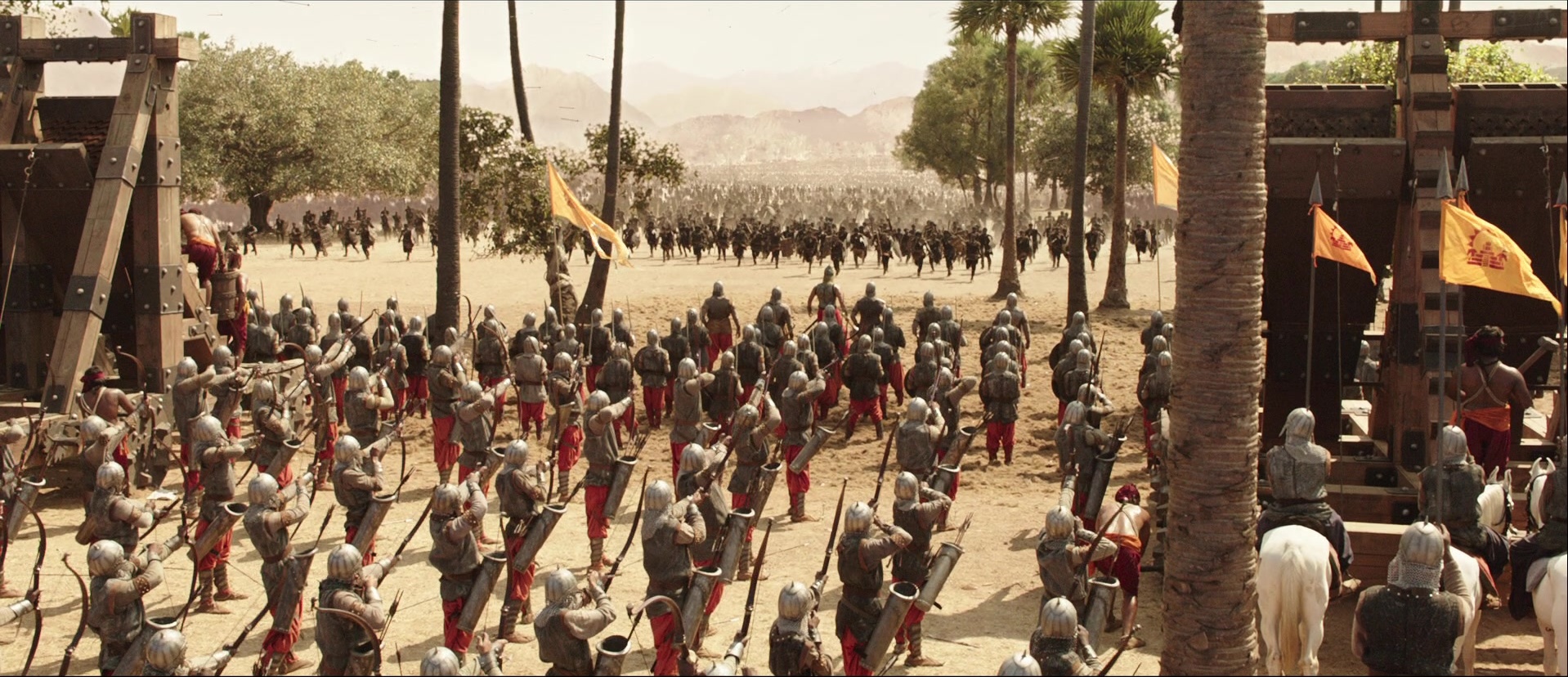 Bãhubali: The Beginning (2015), wide, 2.32:1 — film still