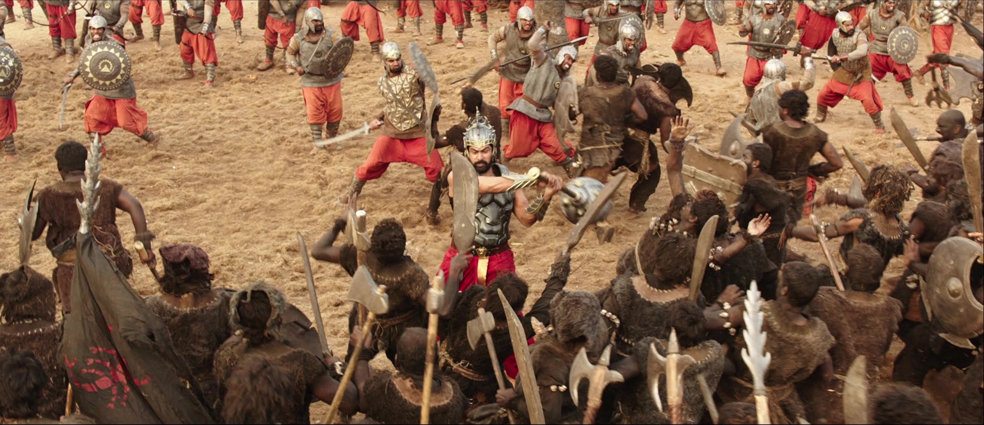 Bãhubali: The Beginning (2015), wide, 2.32:1 — film still