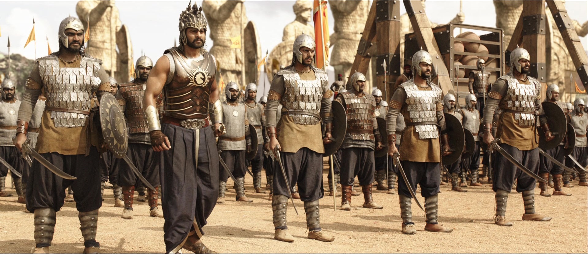 Bãhubali: The Beginning (2015), wide, 2.32:1 — film still