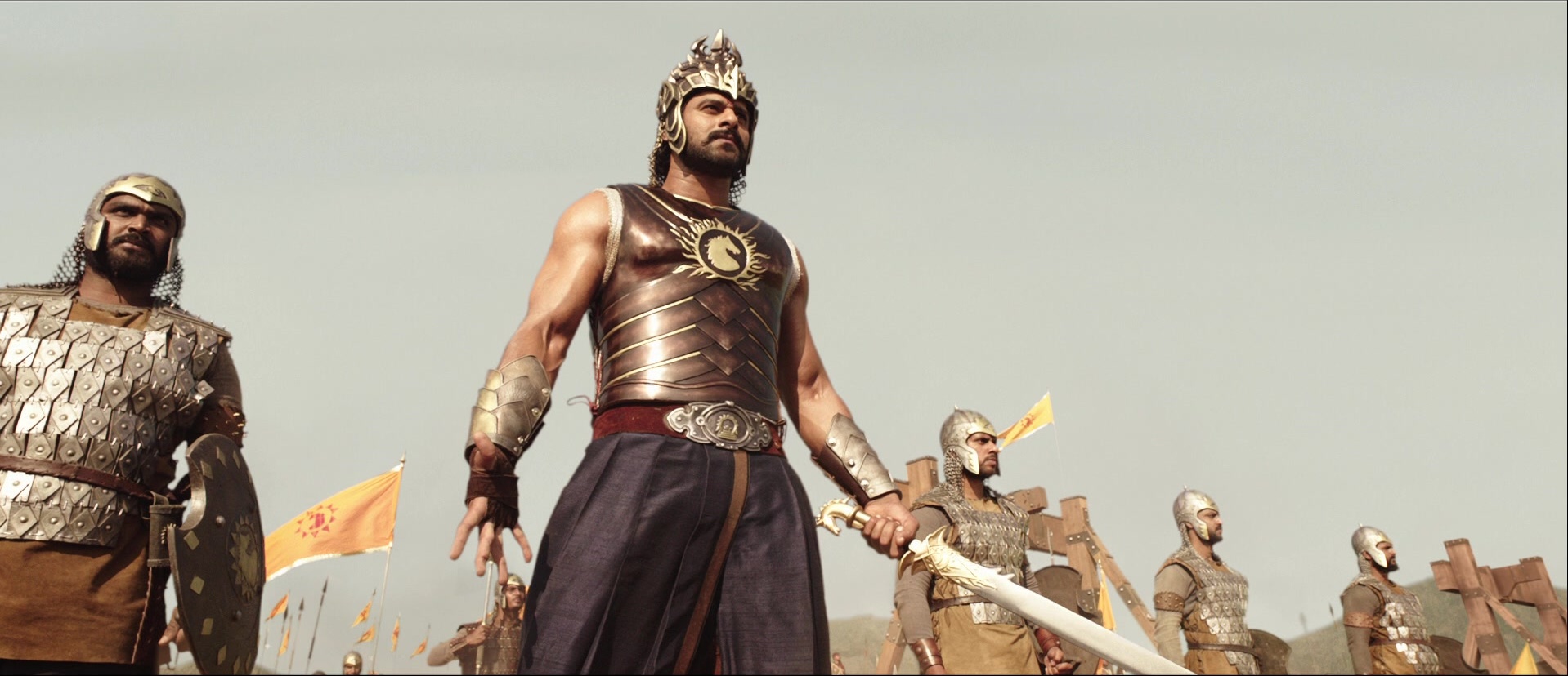 Bãhubali: The Beginning (2015), wide, 2.32:1 — film still