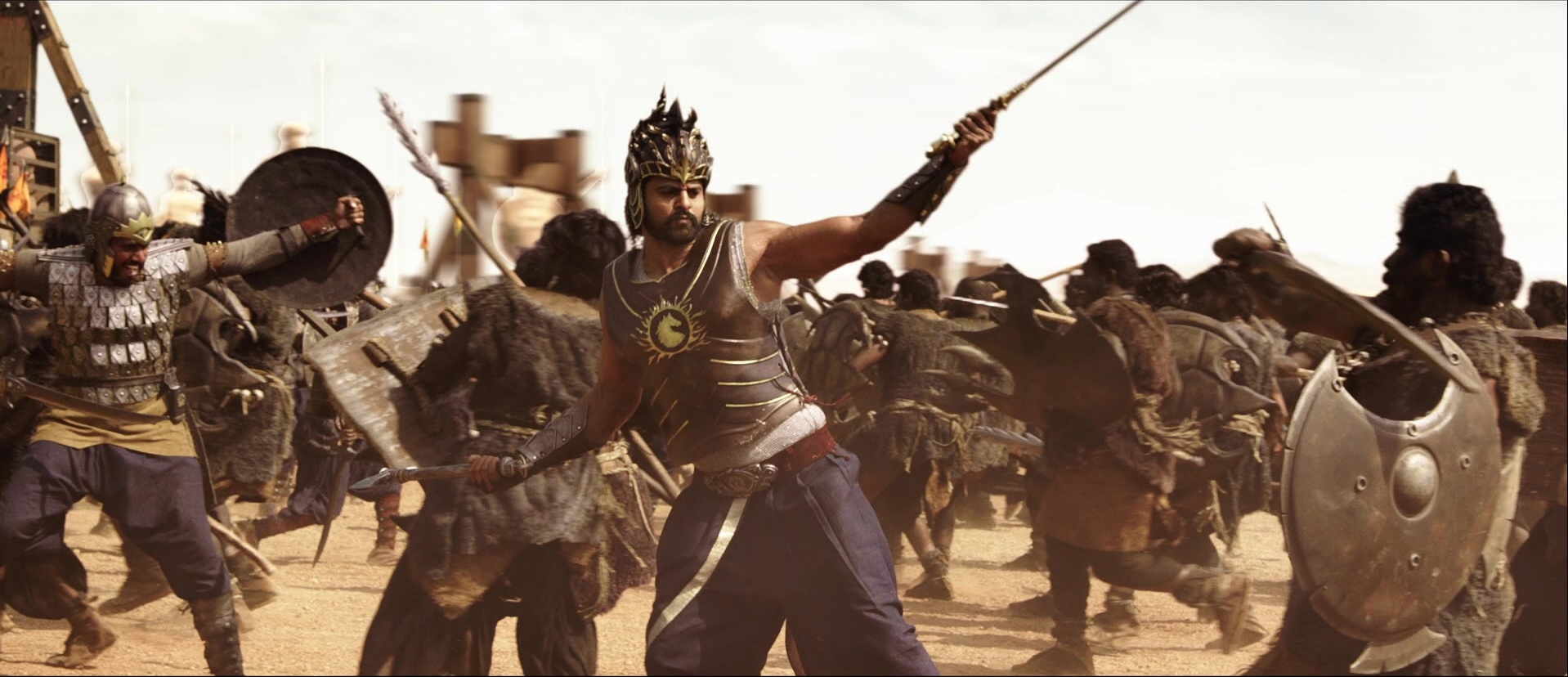 Bãhubali: The Beginning (2015), wide, 2.32:1 — film still